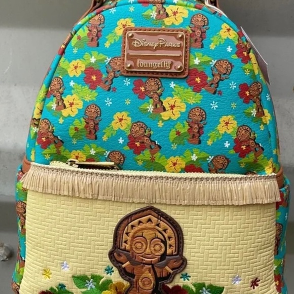 LOUNGEFLY Handbags - LOUNGEFLY DISNEY PARKS  MOANNA TIKI   BACKPACK  NWT